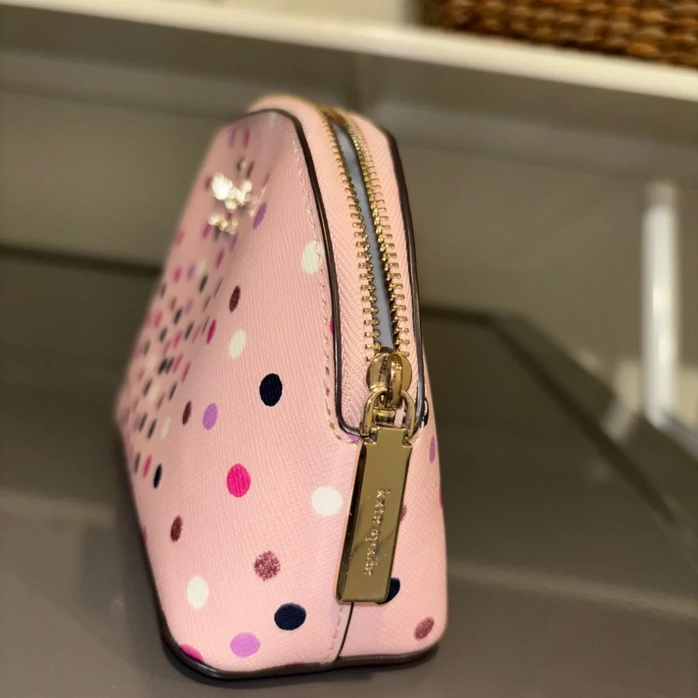 Kate Spade Sylvia Disco Dots Small Dome Cosmetic Case - Picture 6 of 6